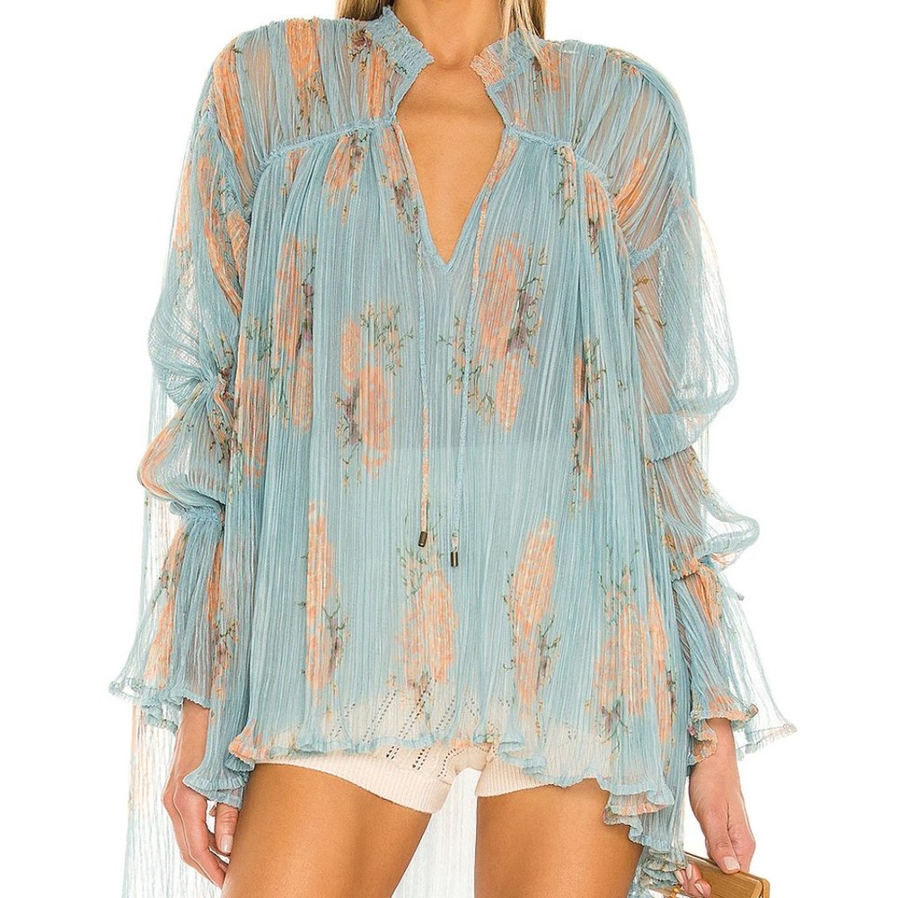 Free People Dahlia Tunic in dark combo - size XS